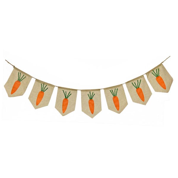 70 in. Carrots Easter Banner