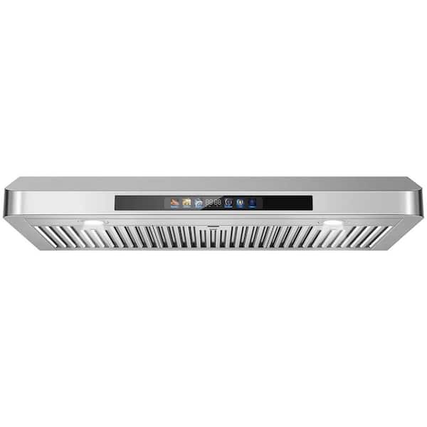 42 in. 900 CFM Under Cabinet Range Hood with Voice/Gesture/Remote/Touch Control, Stainless Steel, Ducted