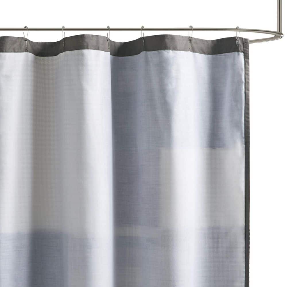 Winter Hills Tan Cotton Plaid Shower Curtain