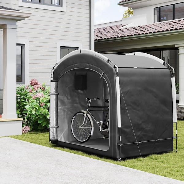 Outsunny 6.7 ft. x 4.9 ft. Bike Storage Tent, Portable