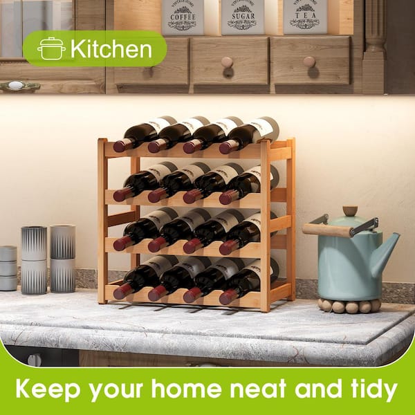 16 bottle best sale wine rack