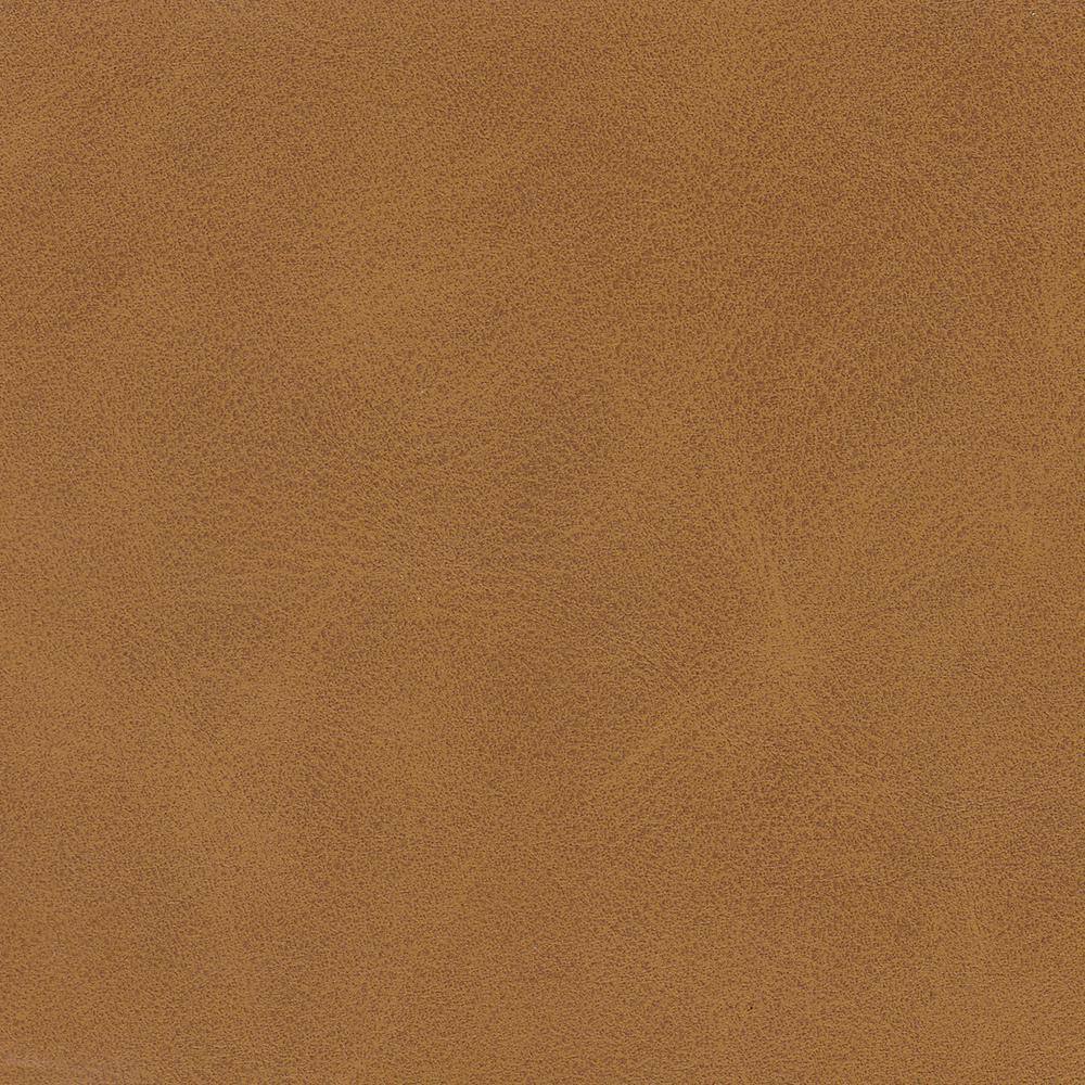 Carmel Faux Leather Tufted Ottoman with Channeling Detail