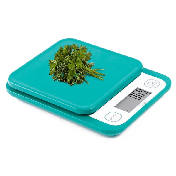 Ozeri Garden and Kitchen Scale II, Digital Food Scale with 0.1 g (0.005  oz.) Teal, 420 Variable Graduation Technology ZK28-T - The Home Depot