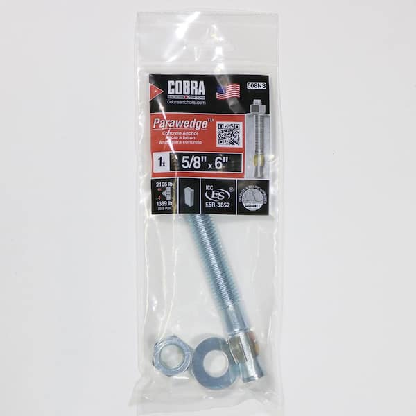 5/8 in. x 6 in. Parawedge Anchor (1-Pack)