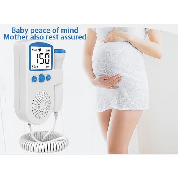 Aoibox Fetal Heart Rate Monitor Home Pregnancy Baby Fetal Sound Heart Rate  Detector in Green HDDB1537G - The Home Depot