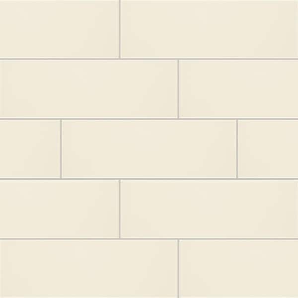 Restore Ivory 4-1/4 in. x 12-7/8 in. Glossy Ceramic Wall Tile (287.28 sq. ft./pallet)