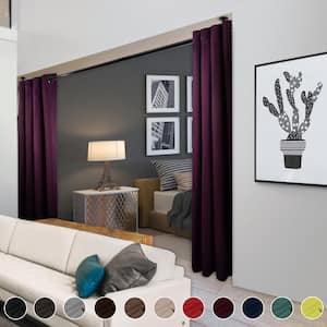 Purple Grommet Blackout Curtain - 120 in. W x 96 in. L