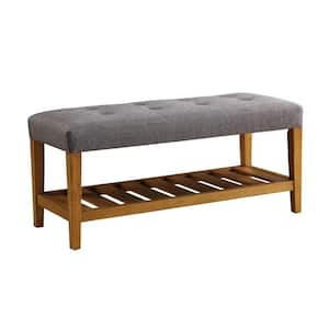 Baxton Studio Celeste Beige Fabric Upholstered Bench 28862 7607 HD