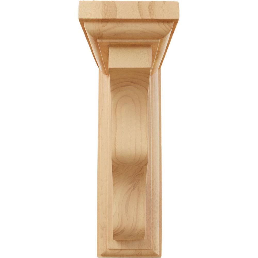 Hamilton 7" Red Oak Traditional Wood Corbel Bracket