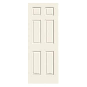 32 in. x 80 in. Colonist Vanilla Painted Textured Molded Composite MDF Interior Door Slab