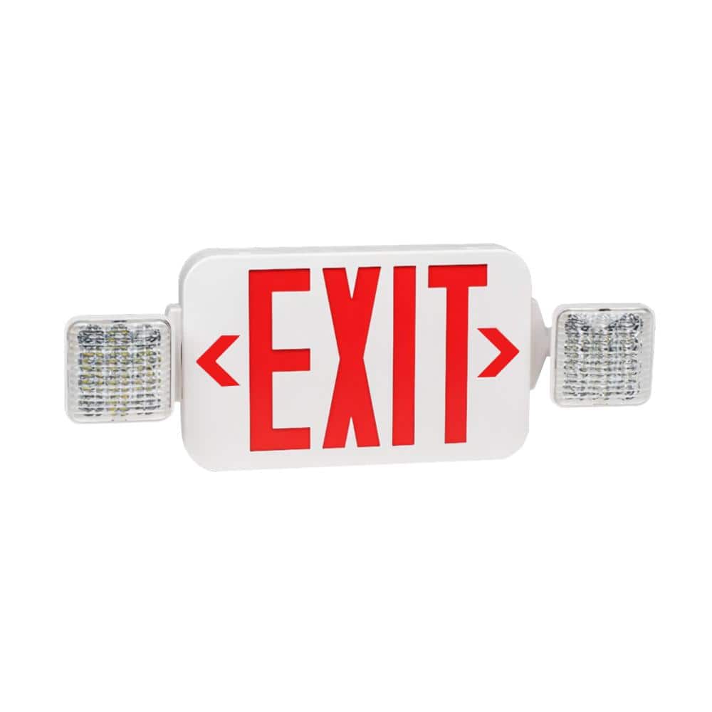 120/277Vac Integrated LED Bi-color Exit Sign and Combo Emergency Exit Light price history on PriceWatchPro