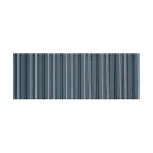 Blue Stripe 17.5 in. x 48 in. PVC Door Mat
