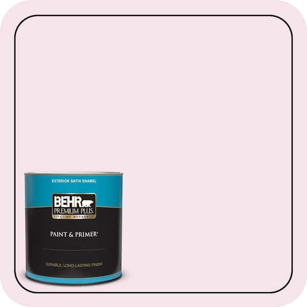 BEHR PREMIUM PLUS 1 qt. #690A-1 Zephyr Satin Enamel Exterior Paint & Primer