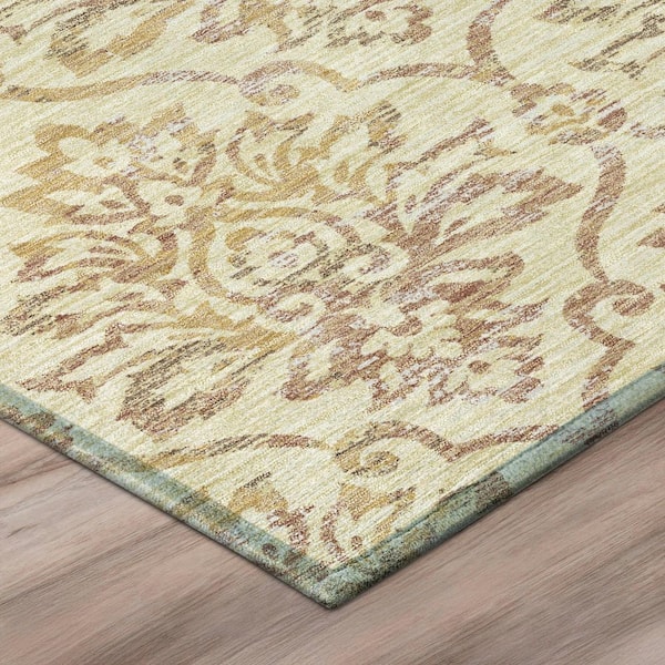 Chantille Machine Washable Indoor/Outdoor Abstract ACN3150 Wheat 5 ft. x 7 ft. 6 in. Area Rug