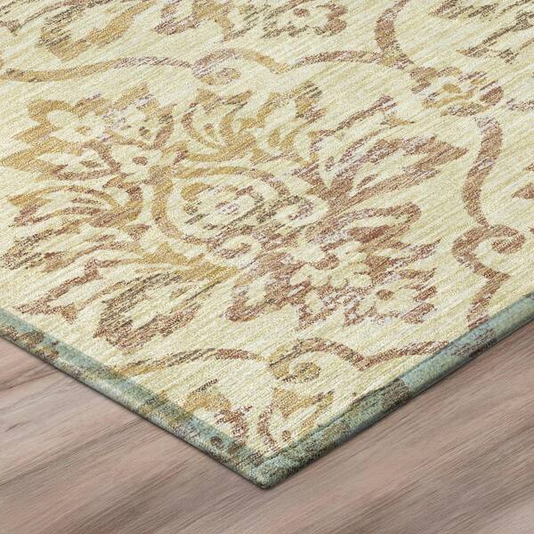Chantille Machine Washable Indoor/Outdoor Abstract ACN3150 Wheat 9 ft. x 12 ft. Area Rug