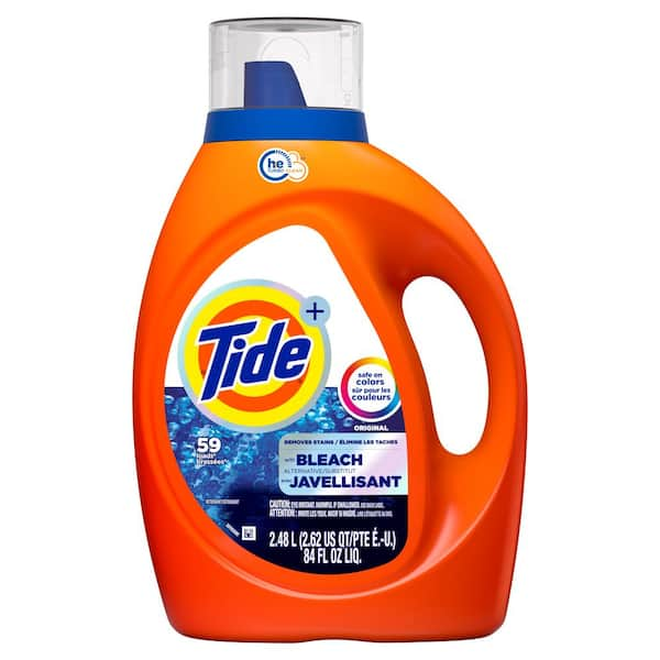 Tide 84 oz. HE With Bleach Original Scent Liquid Laundry Detergent (59 ...