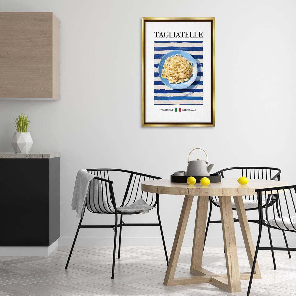 Traditional Tagliatelle Pasta by Andreas Magnusson Gold Floater Frame Food Graphic Art Print 31 in. x 21 in. price history on PriceWatchPro