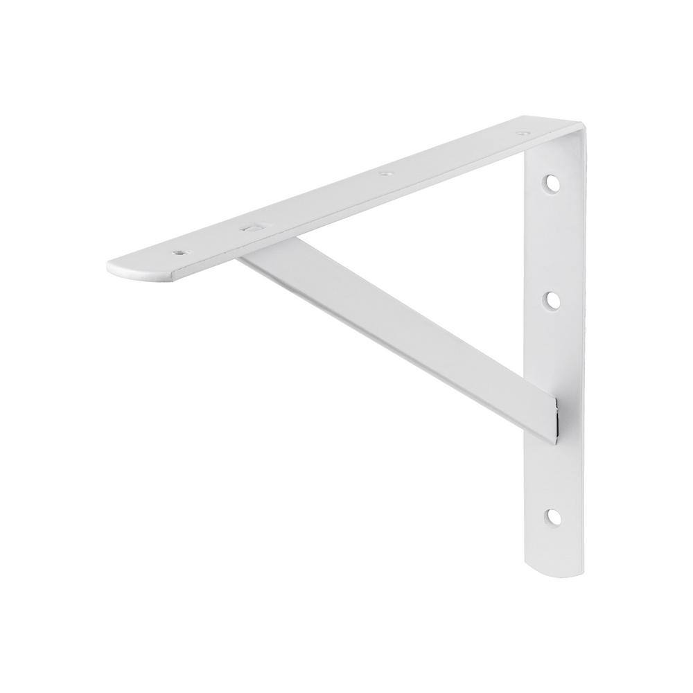 Dolle BEAM 11.6 in. White Steel Shelf Bracket Set of 2 90214 - The Home ...