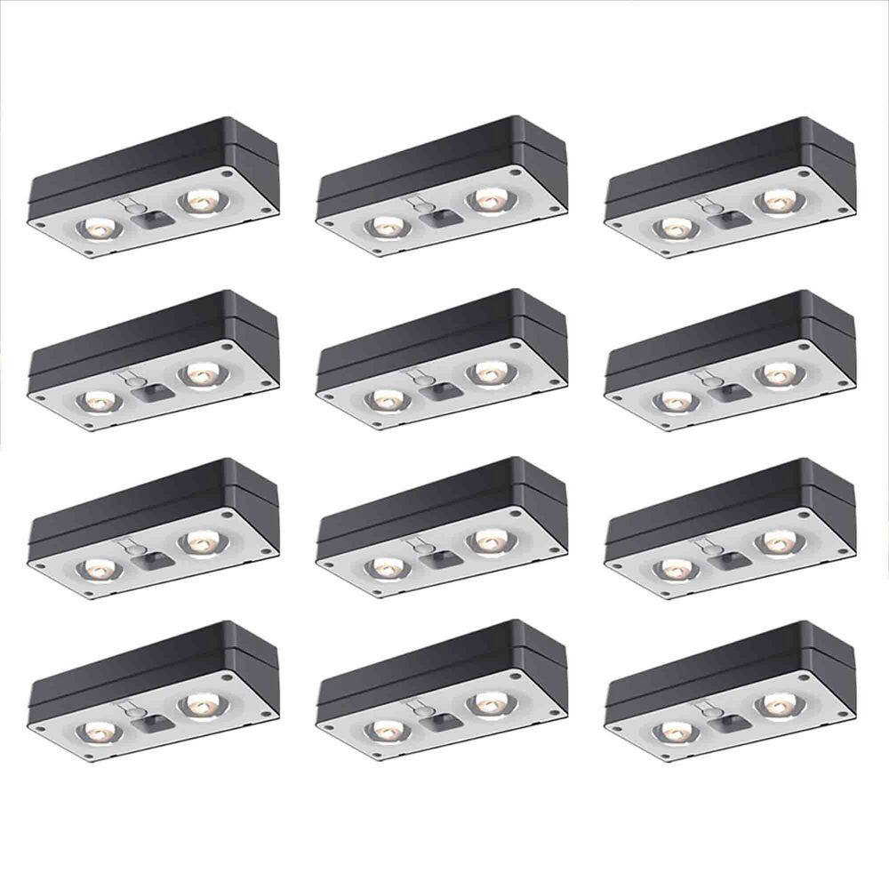 Outdoor Solar Fence Lights 12-Pack, Black price history on PriceWatchPro