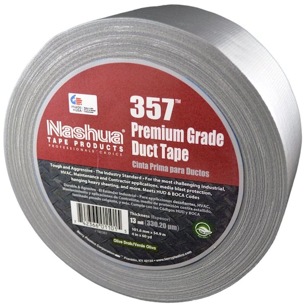 Nashua Tape 2.83 in. x 60.1 yds. 357 Ultra Premium Silver Duct Tape