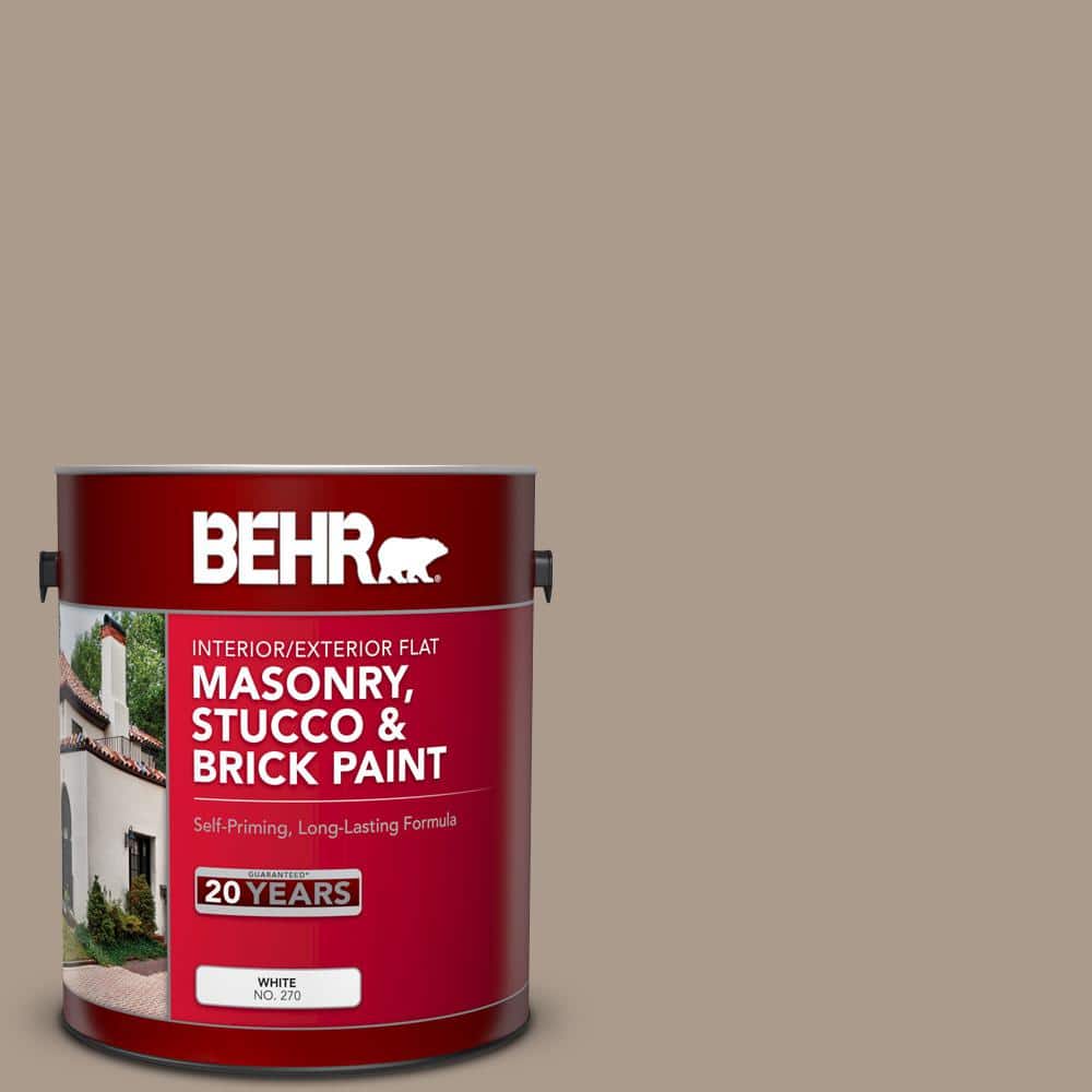 1 gal. #N210-4 Espresso Martini Flat Interior/Exterior Masonry, Stucco and 