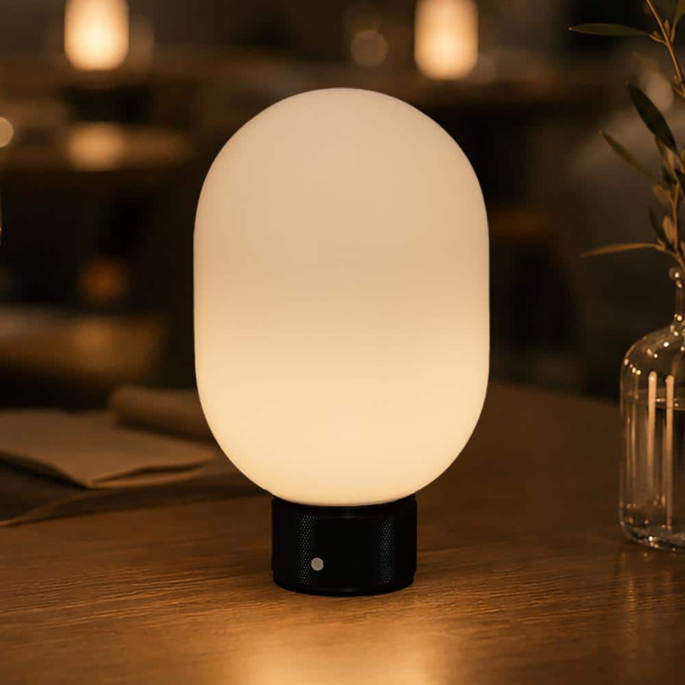 アガベ　ポタトラム　グローライト ALOA DECOR Opal Glass Cordless Rechargeable Table Lamp 3-Level