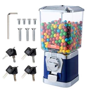 Gumball Machine for Kids 17 in. H Home Candy Vending Machine PC Gumball Dispenser Bubble Gum Machine, Blue