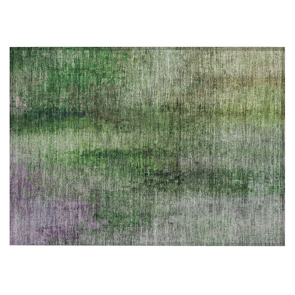 Addison Rugs Chantille Machine Washable Indoor/Outdoor Abstract ACN2241 Green 1 ft. 8 in. x 2 ft. 6 in. Accent Rug