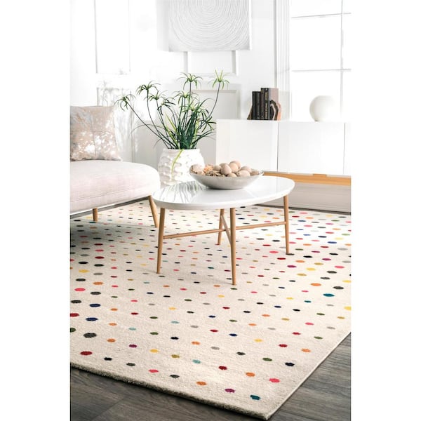 Dorie Dots Multi Doormat 3 ft. x 5 ft. Area Rug