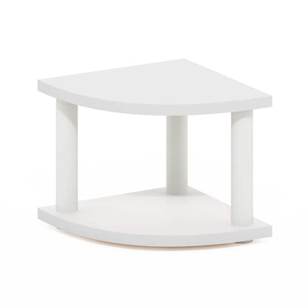 Turn-N-Tube 2-Shelf White/WhiteCorner Countertop Organizer Shelf