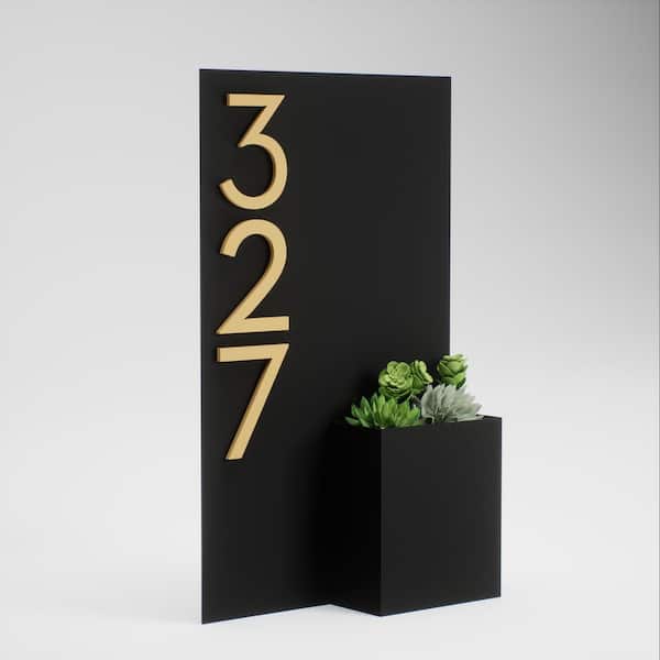 POST & PORCH Curb Appeal Rectangle Address Planter