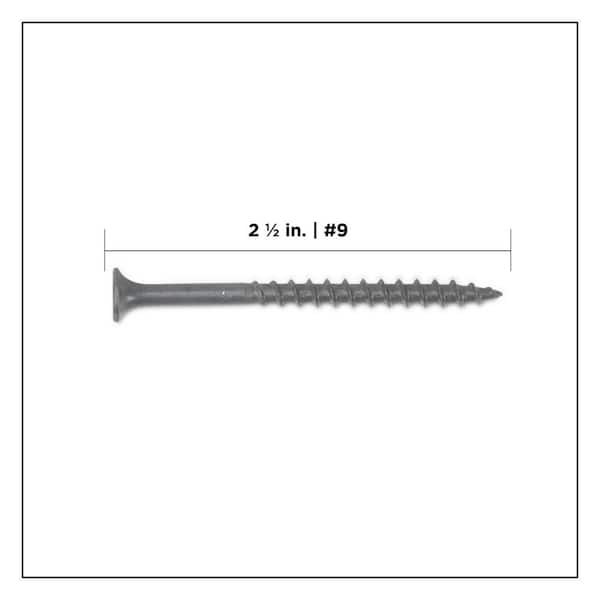 #9 x 2-1/2 in. T25 Star Drive Bugle Head Grey Wood Deck Screws 5 lbs. (470-Count)