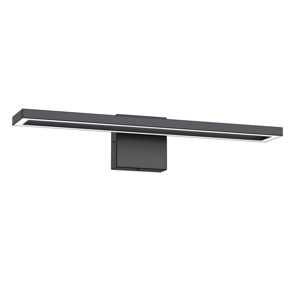 24 in. 1-Light Black Modern 5CCT Rectangle LED Bathroom Vanity Light, Linear Wall Sconce for Mirror and Home Decor price history on PriceWatchPro