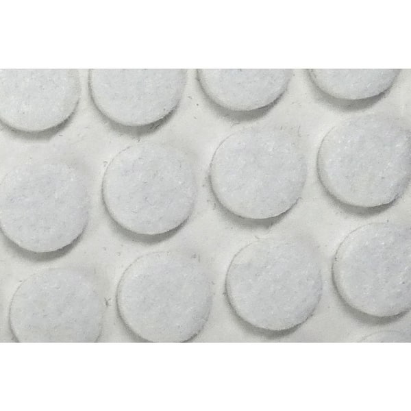 Everbilt 3/8 in White Round Medium Duty Self-Adhesive Felt Pads