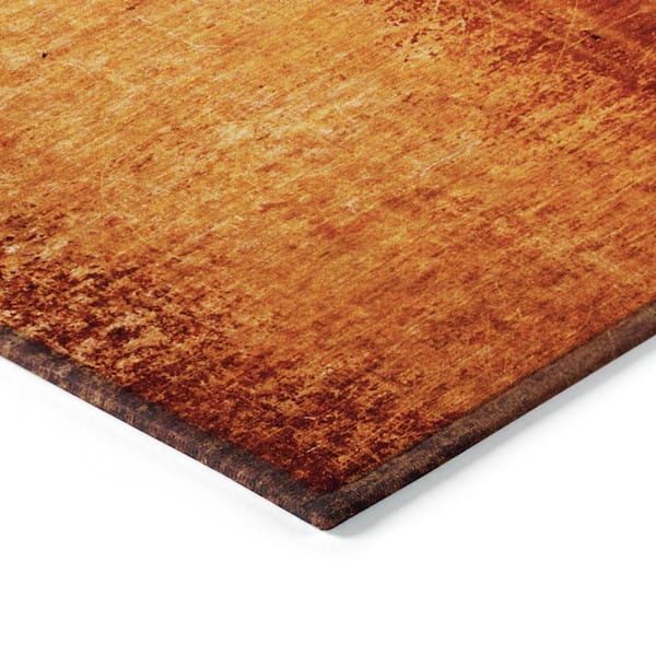 Chantille ACN554 Paprika 5 ft. x 7 ft. 6 in. Machine Washable Indoor/Outdoor Geometric Area Rug
