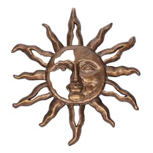 22.5 in. H Sunface Metal Wall Outdoor Decor