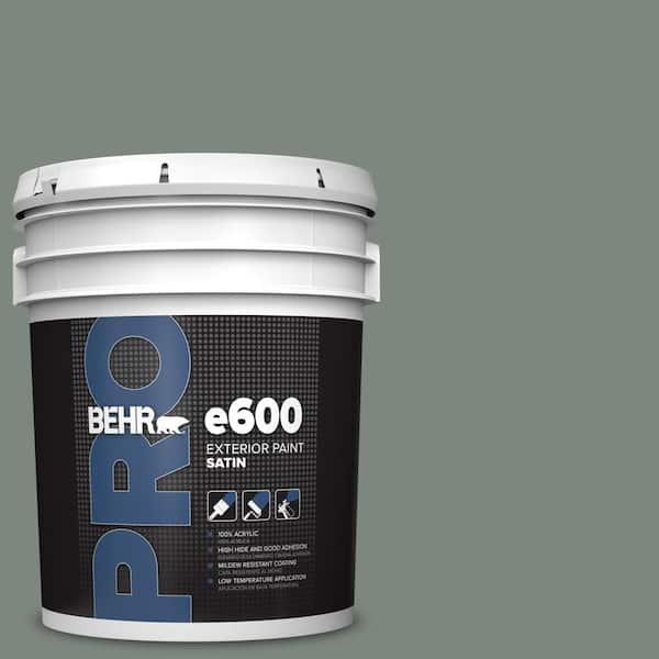 BEHR PRO 5 gal. #700F-5 Wild Sage Satin Exterior Paint