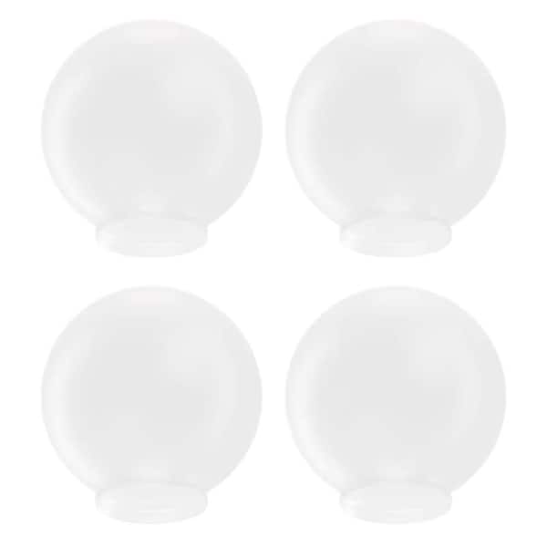 SOLUS 6 in. LD Acrylic Visual Comfort Frost Globe with 3.14 in. Fitter Neck (4-Pack) - Fixture Not Included