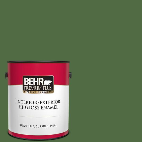 BEHR PREMIUM PLUS 1 gal. #440D-7 Vineyard Hi-Gloss Enamel Interior/Exterior Paint