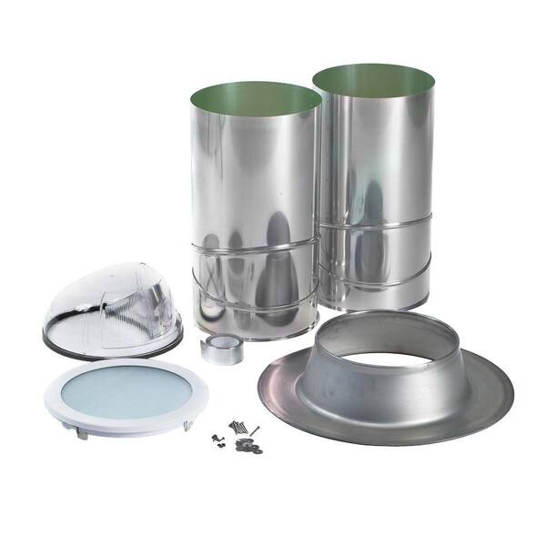 ODL 14 in. Aluminum Flashing Tubular Skylight for Asphalt Shingle, Flat or Torch Down Roof