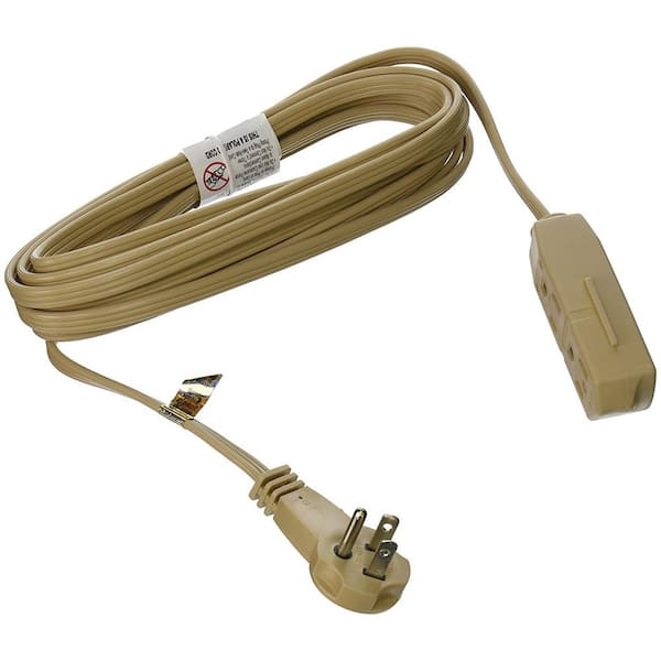 Southwire 10 ft. 16/2 13 Amps Indoor Extension Cord with Foot Switch in  White