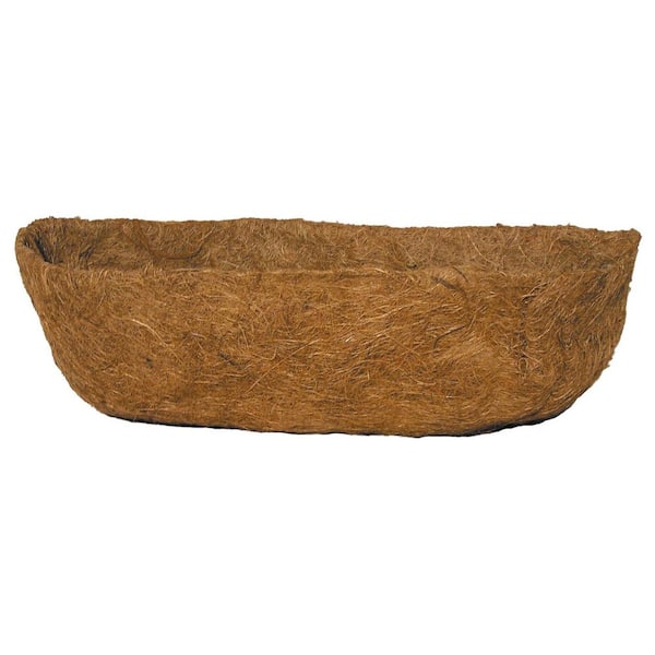 Bosmere English Garden 36 in. Premium Window Basket Replacement Coconut Liner with Soil Moist Mat