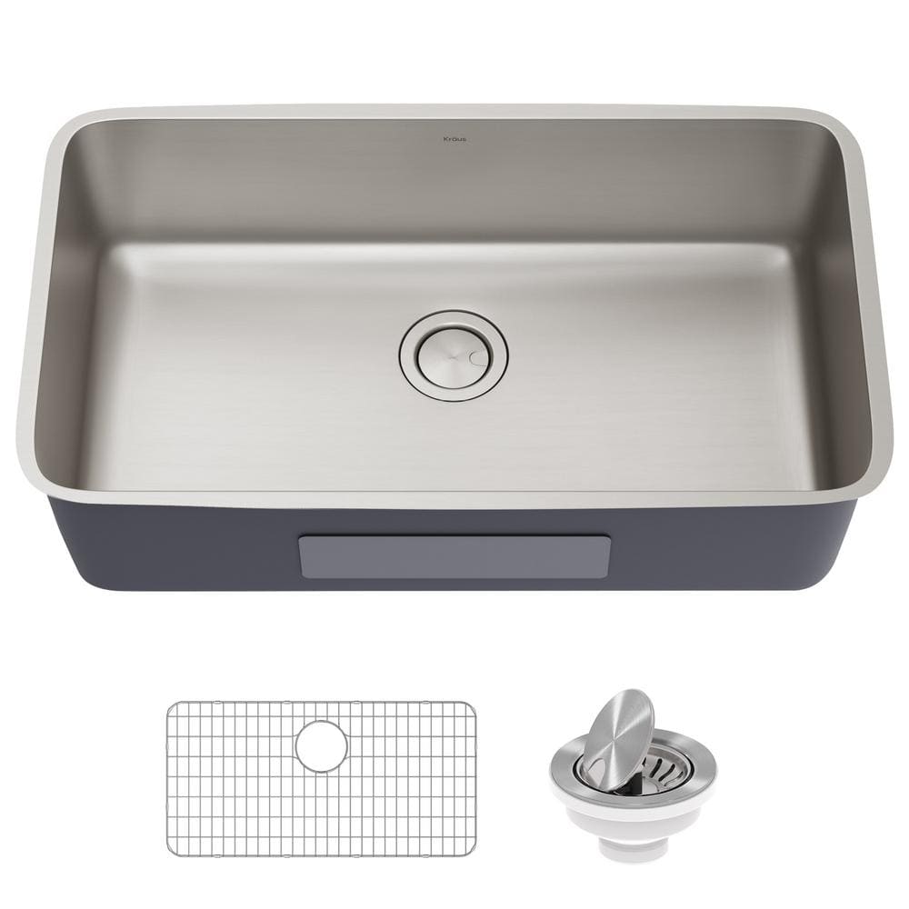 Dex 33-Inch Stainless Steel Single Bowl Undermount Kitchen Sink