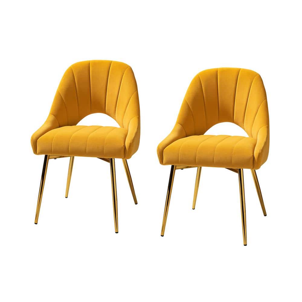 JAYDEN CREATION Isaak Modern Green Upholstered Dining Chair with