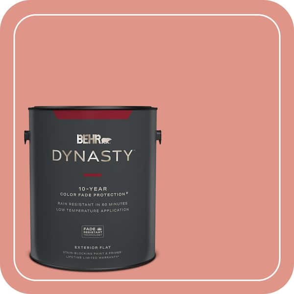 BEHR DYNASTY 1 gal. #BIC-18 Fresh Watermelon Flat Exterior Stain-Blocking Paint & Primer