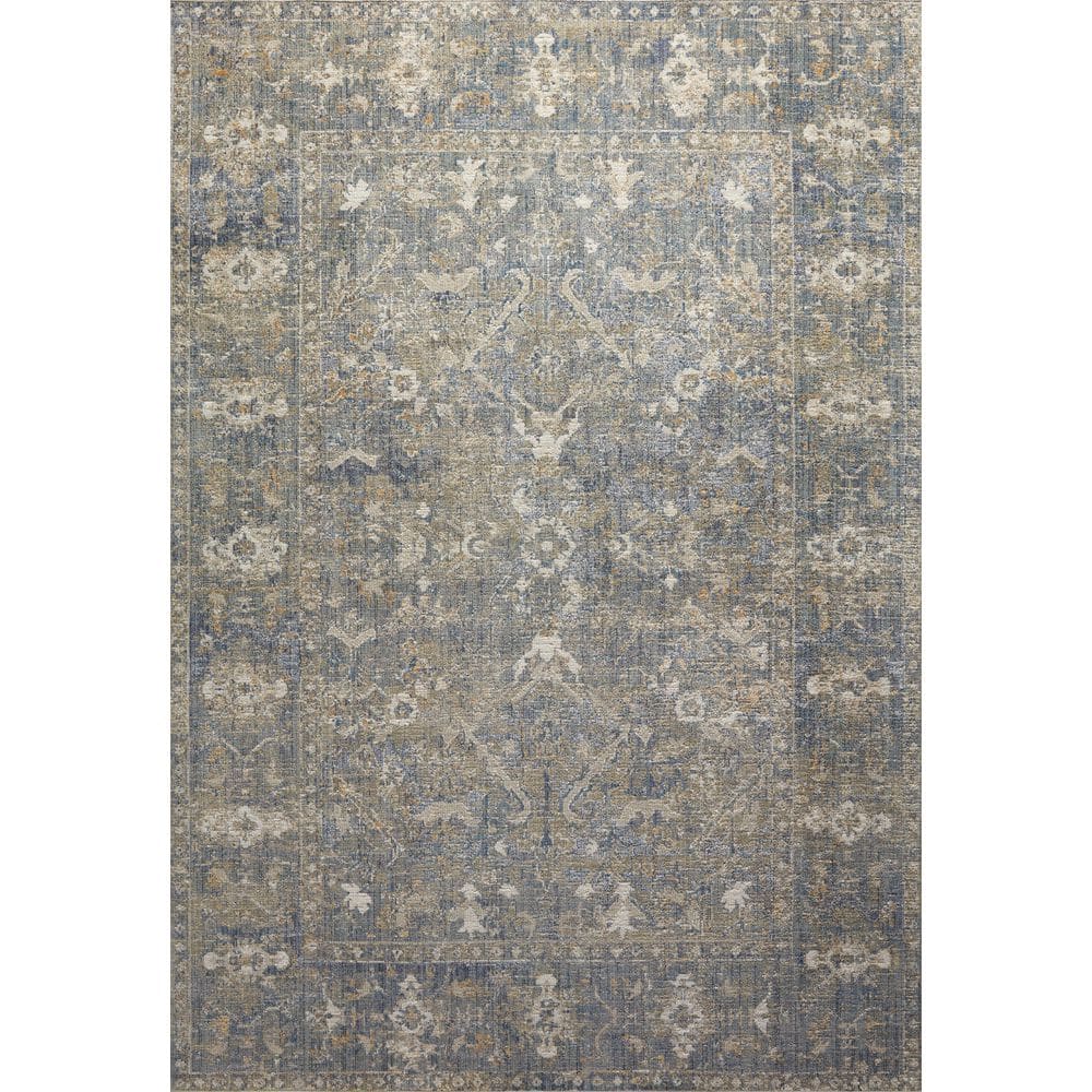 Chris Love Julia Rosemarie Sand / Lagoon 7 ft. 10 in. x 10 ft. Traditional Area Rug price history on PriceWatchPro