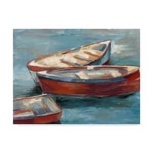 Ethan Harper 'Boats By The Lake Ii' Canvas Unframed Photography Wall Art 24 in. x 32 in