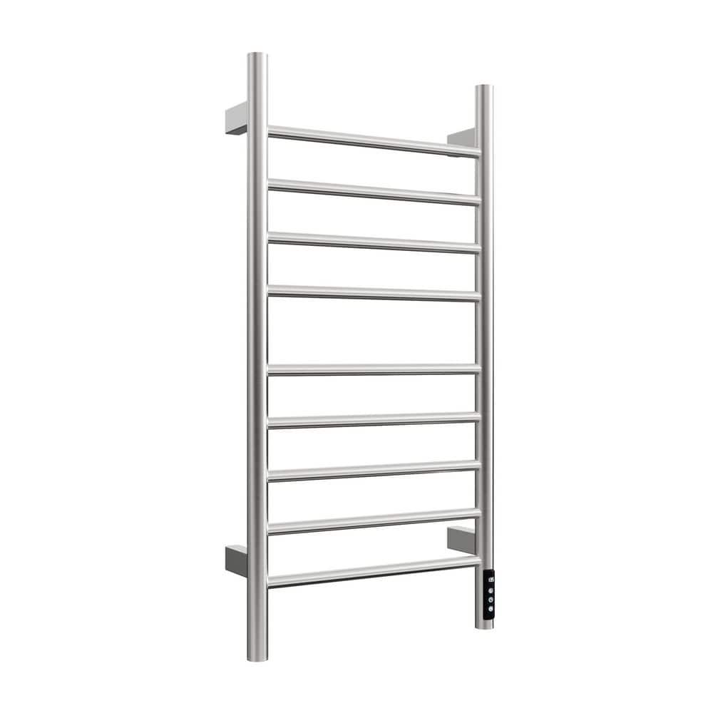 9-Bar Electric Towel, Wall Mounted Waterpoof Towel Heater for Bathroom, Plu