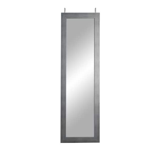 BrandtWorks Oversized Silver Over The Door Modern Mirror (71 in. H X 21.5 in. W)