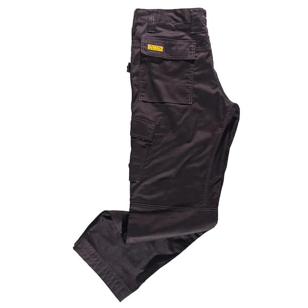 DEWALT ProTradesman Men's 38 in. W x 33 in. L Black  Polyester/Cotton/Elastane Heavy-Duty Stretch Work Pant DXWW50023-BLK-38/33  - The Home Depot